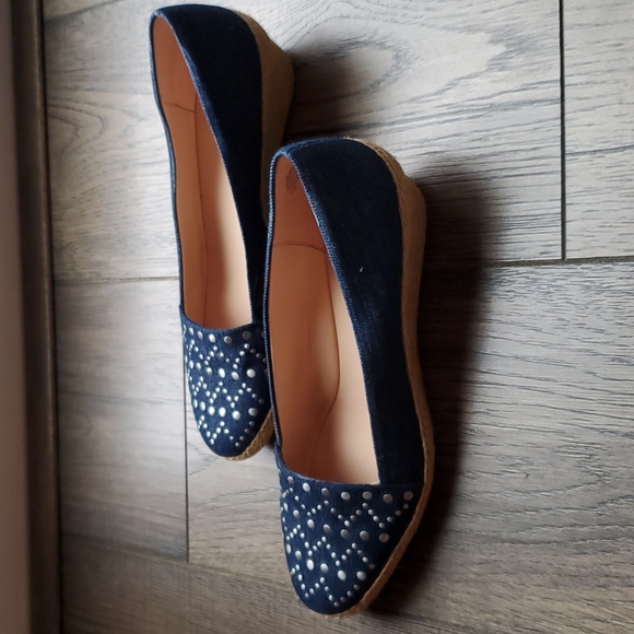 Easy Spirit Denim Slip-on 1.5 inch low wedge shoes Sz 8.5 - Picture 5 of 6